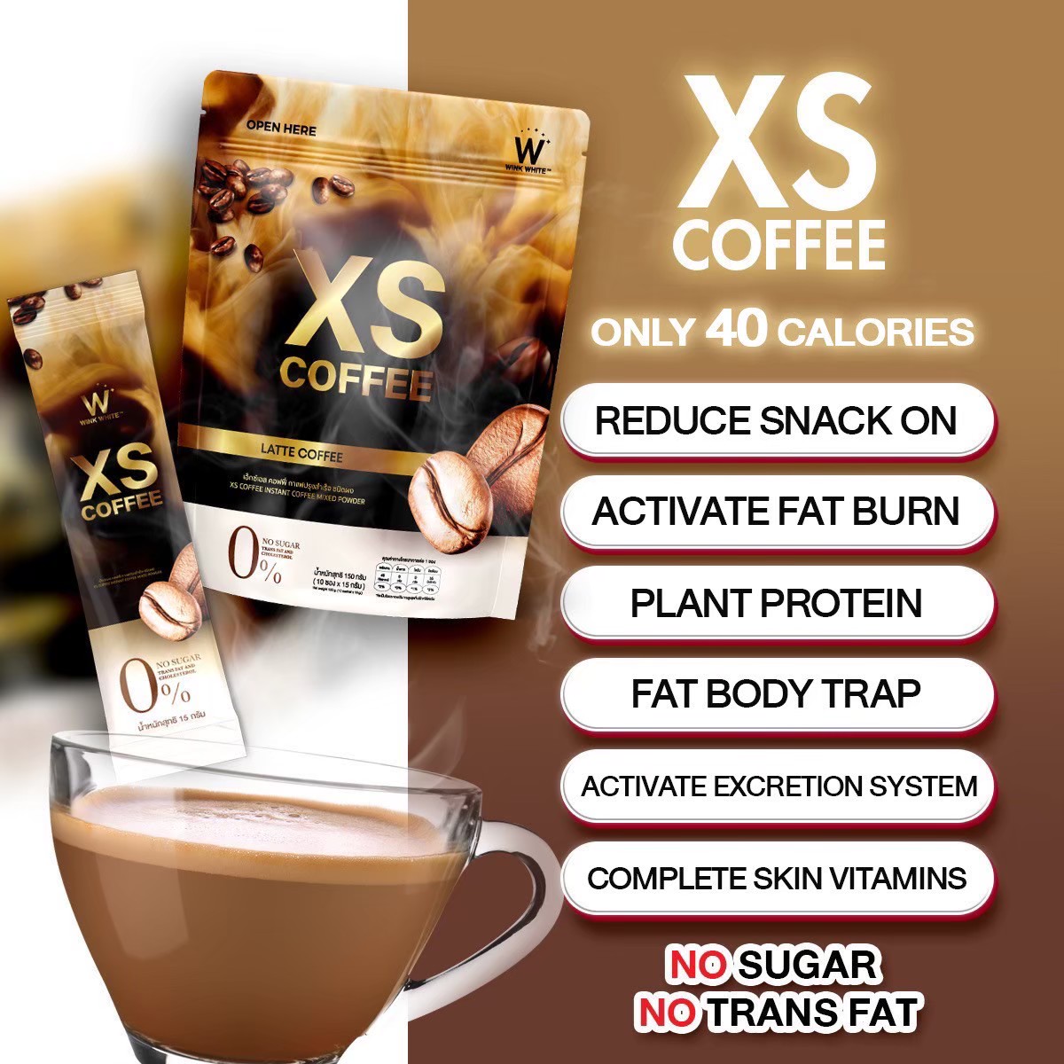 WinkwhiteCoTh's tweet photo. What did you have for breakfast this morning!?️
 Let's choose breakfast 🤭☕

 XS BLACK COFFEE 10 calories 🖤
 XS COFFEE LATTE 40 calories 🤎

 #XSBLACKCOFFEE
 #XSCOFFEE
 #WINKWHITE https://t.co/WN3vKuH52x