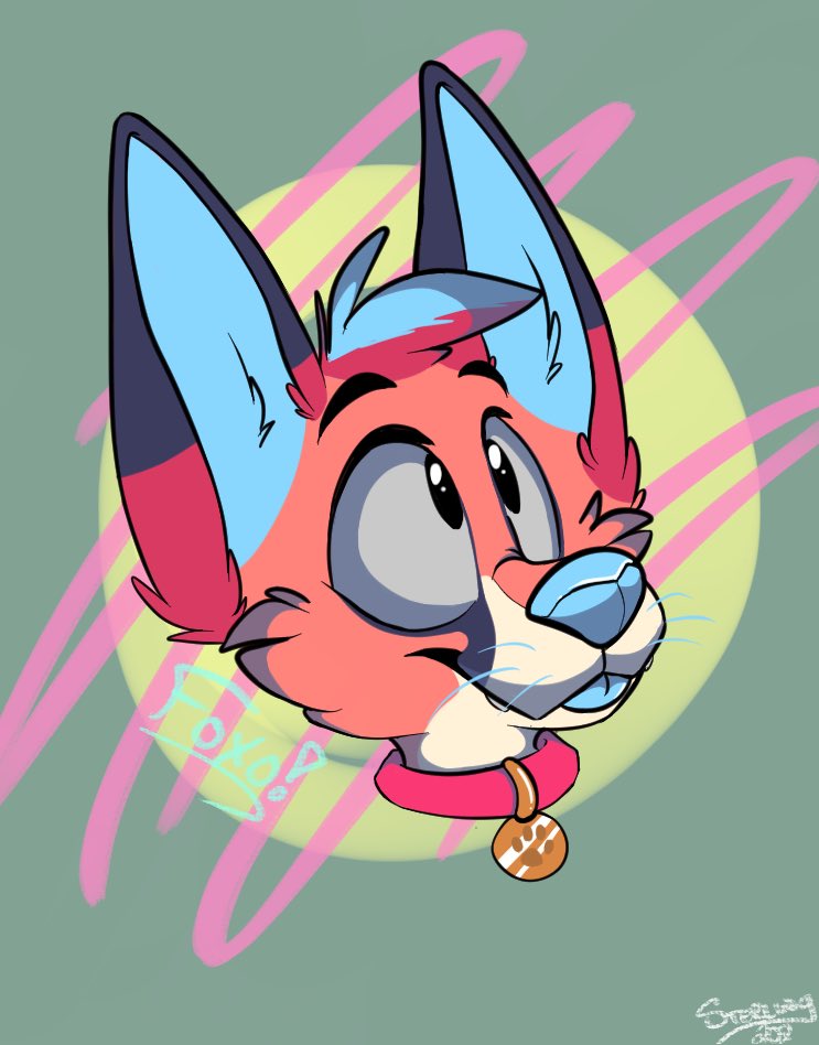 Sterling_Fox's tweet photo. Finished bust for @Foxoooo_ https://t.co/xIuyEx8ISZ
