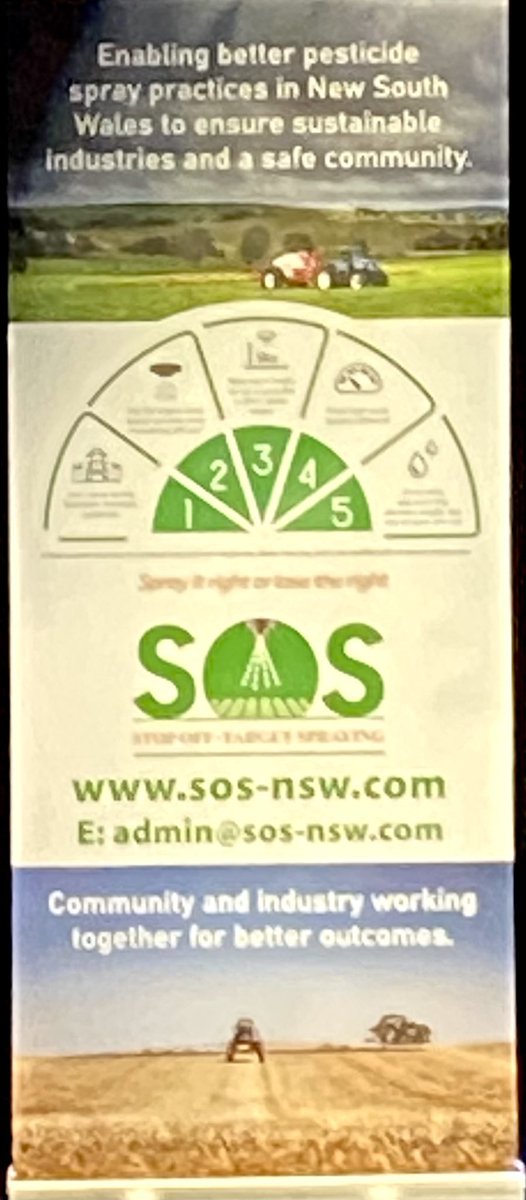 Good to see the SOS Movement recognised &amp; sponsoring this excellent event, the WeedSmart week in #dubbo 👍👍👍

<a href="/SOSMacquarie/">SOS Macquarie Valley</a> <a href="/WeedSmartAU/">WeedSmart</a> <a href="/SOSGwydir/">SOS Gwydir</a> <a href="/SOSRiverina/">Stop Off-target Spraying-Riverina Valleys</a> <a href="/SBalonne/">SOS Balonne</a>