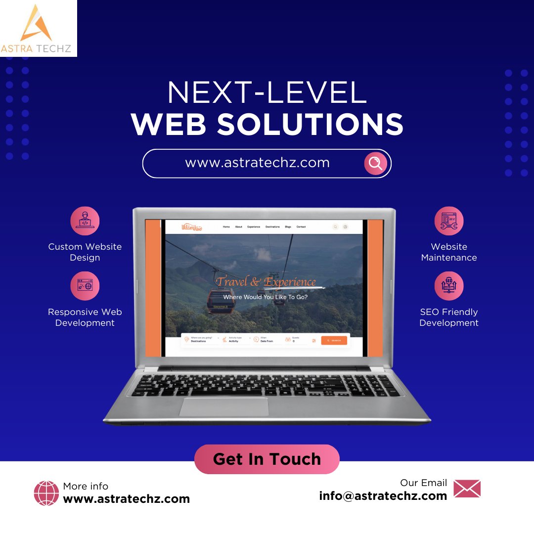 AstraTechZ's tweet image. Unlock Your Digital Potential with Website Solution! 🚀🌐 Elevate Your Online Presence and Captivate Your Audience. 🌟 Discover the Power of a Seamless Website Experience Today! 💻✨ #WebsiteSolution #DigitalPresence #OnlineSuccess #WebDesign