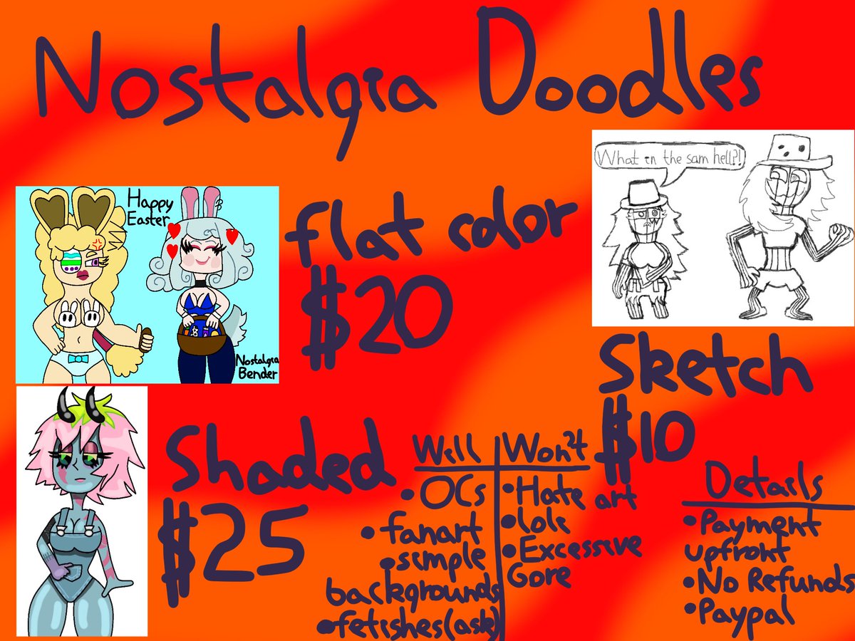 BenderNostalgia's tweet photo. Doodles are now open! If interested, feel free to shoot me a DM! Retweets would be greatly appreciated as well! https://t.co/XzgkaOk9bb