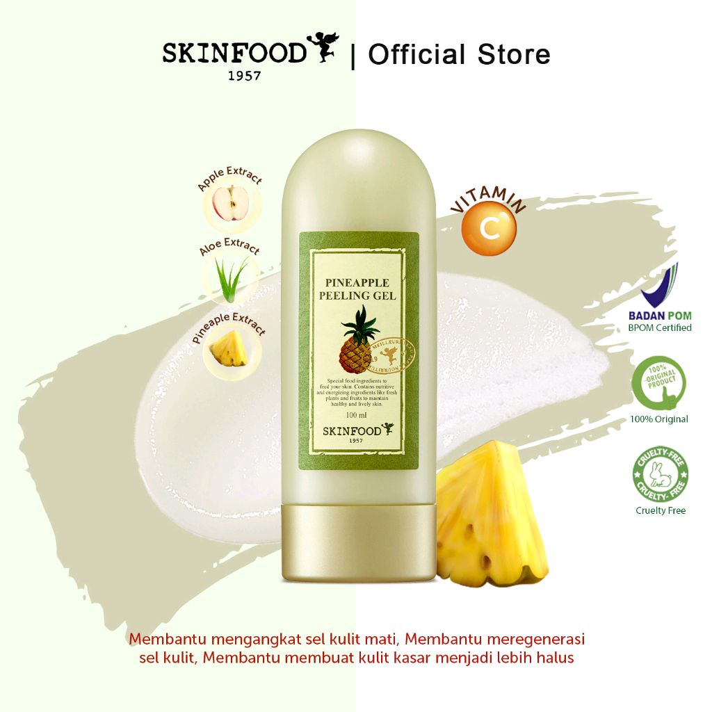 Clarapunya's tweet photo. SKINFOOD - Pineapple Peeling Gel dengan harga Rp179.100.   https://t.co/37SMIrqzHj https://t.co/mpAOAF6l2a