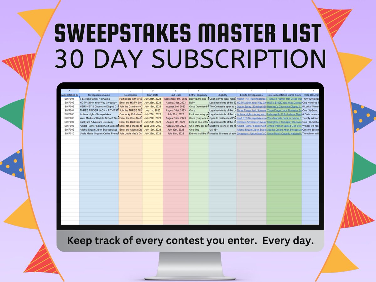 SheetsBySteven's tweet image. 🎉 BIG NEWS! 🎉 

As an introductory offer, the first 10 customers can get 50% off on my Daily Tracker or Master List Subscriptions! 

Use this chance to boost your #sweepstakes game! 

Hurry, offer is limited! 

#ContestAlert #Giveaway #WinBig #Sweeps

etsy.com/shop/StevenSpr…