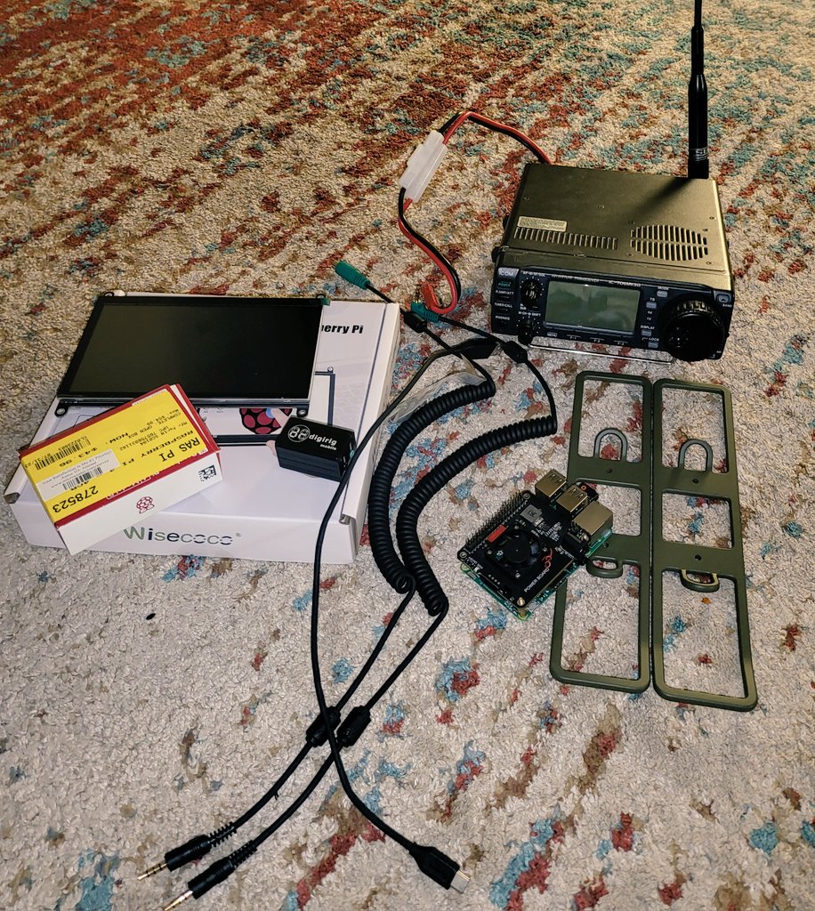 K4KHOMetroATL's tweet photo. The Doomsday Radio 2.o Variant Icom 706 is in motion!!! #icom705 #digirig
#mobilinktnc #allband #allmode #wsjtx #ft8 #uhf #vhf #hf #qro #hamradio #POTA #CQPOTA !! This Build is going to be awesome If I can stabilize all the Digital Communications!! #SSB https://t.co/8FzRx7YRBM