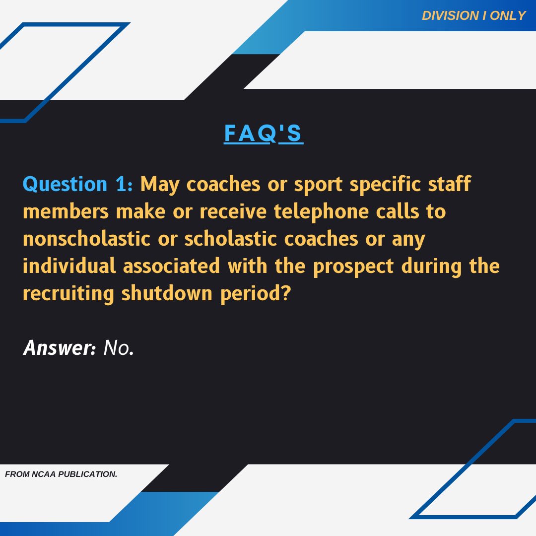 IWLCA's tweet photo. 🚨DI SHUTDOWN PERIOD🚨

TOMORROW, August 1 officially starts the two-week recruiting shutdown period for Division I coaches. This is NEW to women’s lacrosse‼️

A brief guide to what you need to know👆 and more can be found on https://t.co/AxImCENpXk https://t.co/K3h4wPARtg