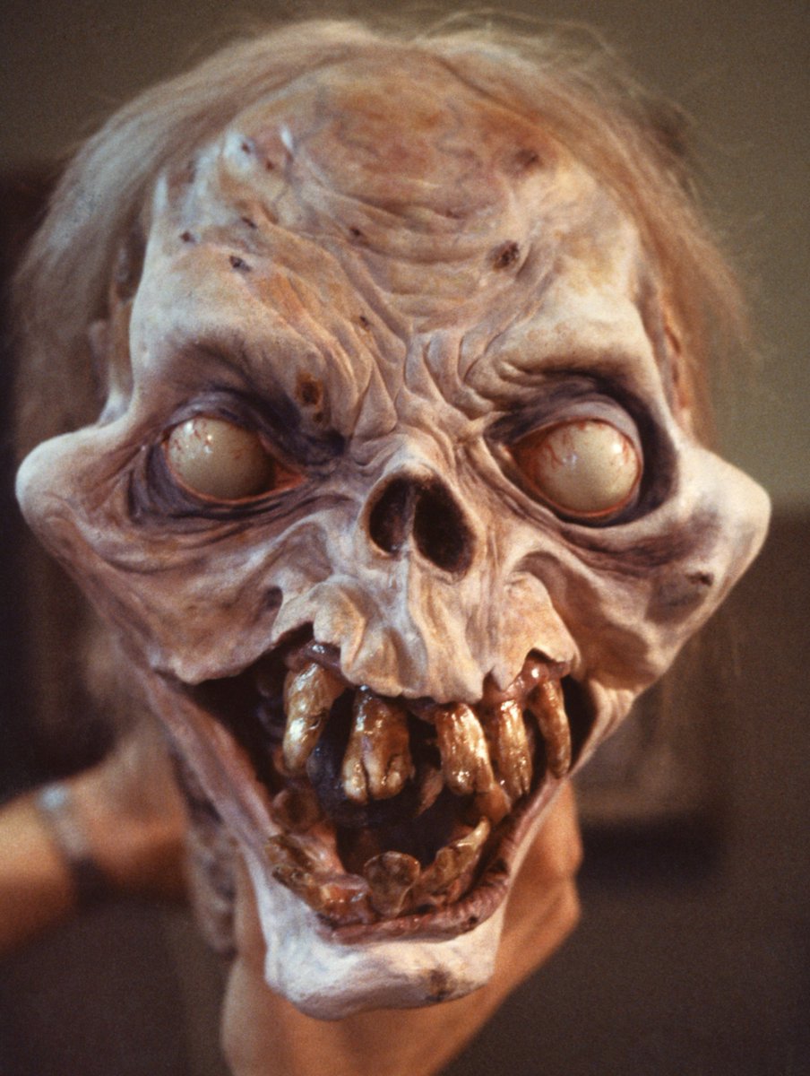 Paul Reubens provided huge inspiration for my work on #EvilDead2. I had been watching Pee-wee's Big Adventure on VHS repeat while sculpting. Large Marge gave me the idea for Henrietta's bugged-out eyes and mouth.

RIP Paul, you wonderfully creative man. I tip my hat to you, sir.