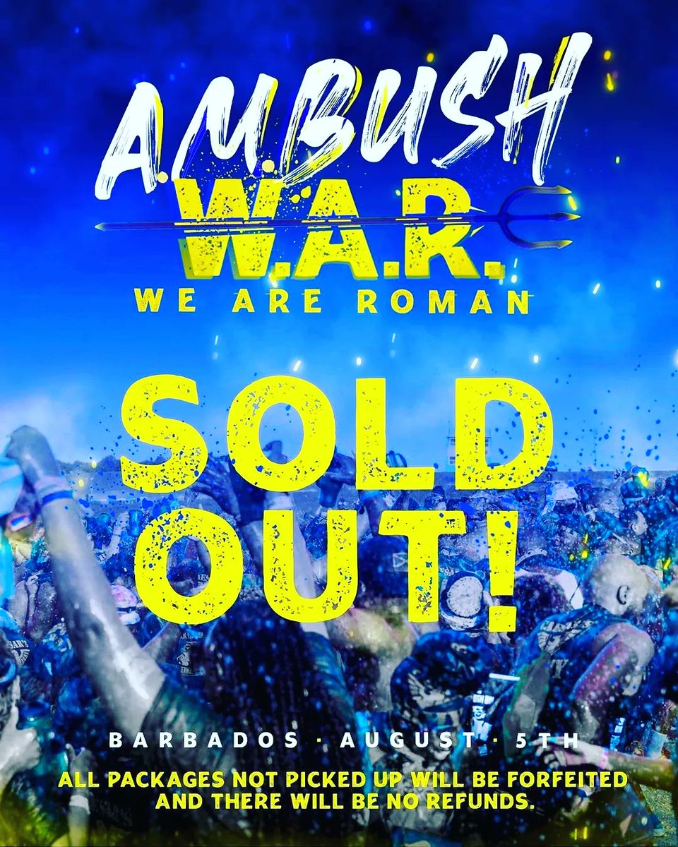 archieizahazz's tweet image. Recruitment Has Ended. 🫡

Now you’re ready for the A.M.BUSH W.A.R. 🎖

Swipe for guidance on collecting your ammunition for the battlefield! 🪖 

#MMXXIII #YearOfTheRoman
#CaesarsArmy
#AMBUSH
#WeAreRoman
#Barbados
#CropOver
@caesarsarmy