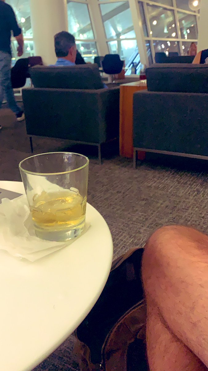 VesperMitty's tweet photo. DFW Centurion Lounge. Fighting demons at this point https://t.co/pA0p4w3UI0
