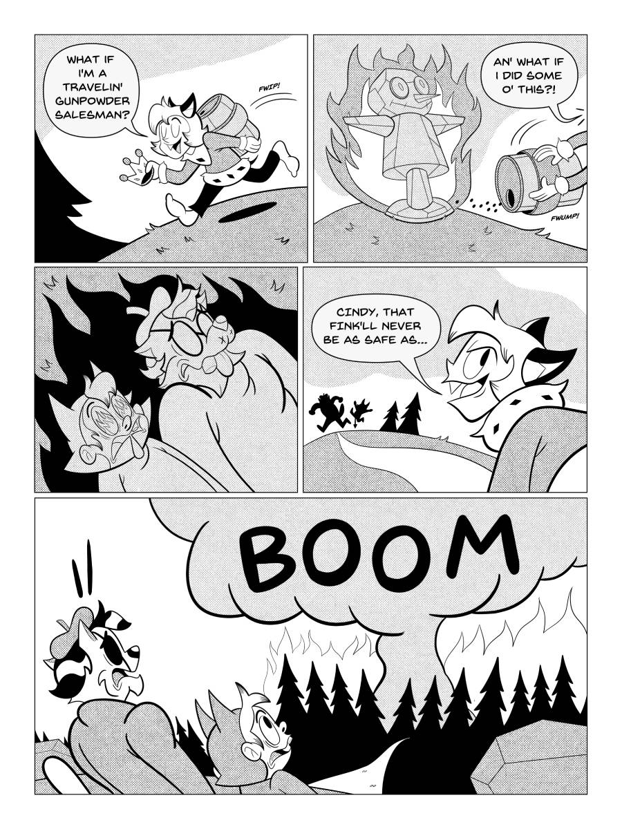 lksassi's tweet image. Here is the seventh page of Little Lilith's sixth issue after my vacation. If you'd like a high-quality copy, I'm still setting up an Itch page. I'm still uploading a page a week. #comics