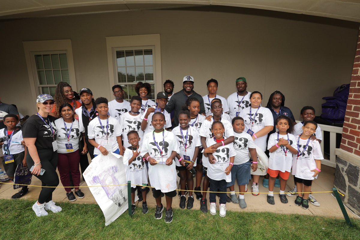 53_Families's tweet photo. Looking forward to seeing our group of kids having a blast in a couple of weeks at the @Ravens training camp @RavensCommunity @JameelMcClain https://t.co/XipgjlvFl1