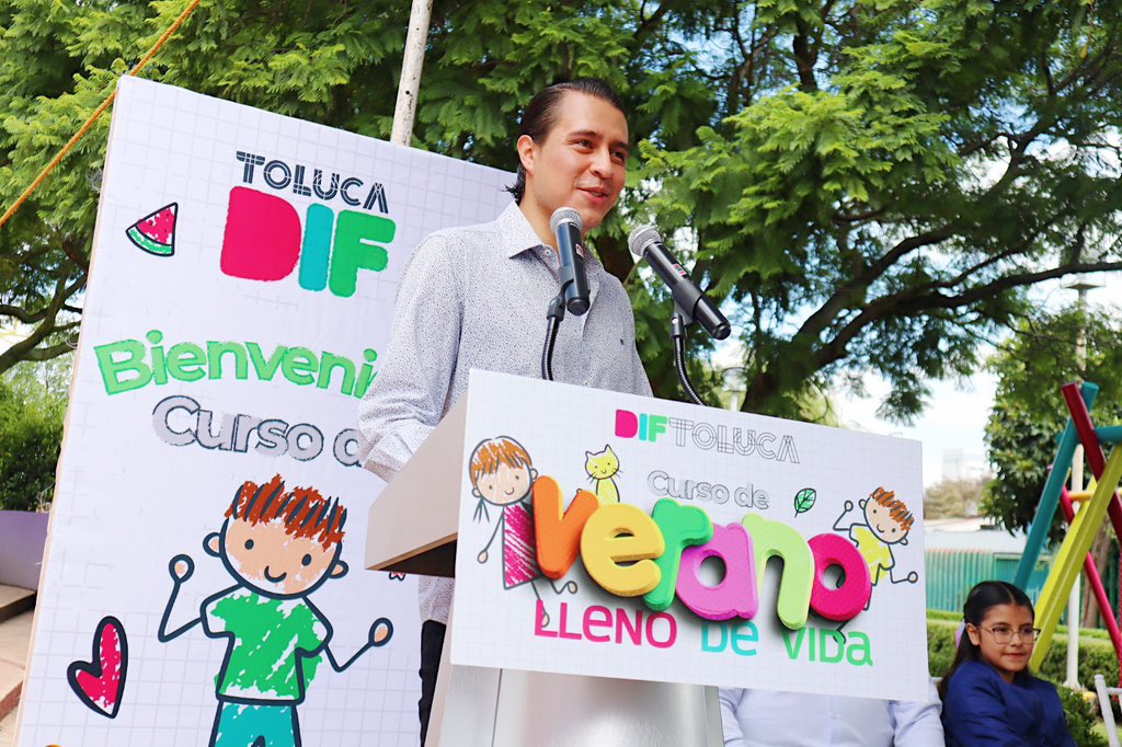 RayMartinezZen's tweet photo. 🏖️ Hoy comenzamos con mucho entusiasmo el Curso de Verano del @DIFToluca para dar la bienvenida a todas las niñas y niños, donde estamos listos para recibirlos en un espacio seguro, donde podrán jugar, aprender, crear y divertirse. 👧🏻🧒🏻

¡Aún tenemos inscripciones abiertas! ☀️ https://t.co/TE9y6V1qje