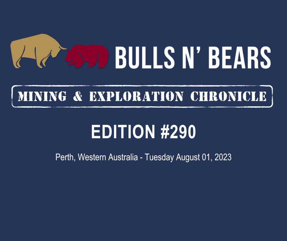 BullsNBearsWA's tweet photo. Bulls N' Bears Chronicle 290 has been unearthed!

Read it here: https://t.co/LOp08Nlm2n

Subscribe to get it emailed directly to your inbox. https://t.co/rwQhox1fMa

#MiningNews #ASX #BullsNBearsWA #TheWestAustralian #BullsNBearsChronicle https://t.co/B1HavS5Ngx