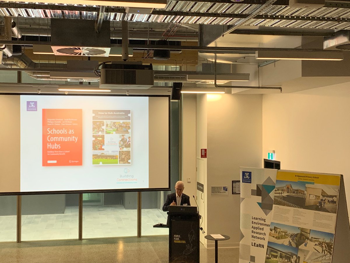 AstonRuth's tweet photo. @BC_ARCProject launch opened by @EduMelb MGSE Dean Jim Watterston  of Schools as Community hubs book available here https://t.co/Ppx0DSG3iP. @AERC_UniMelb https://t.co/dWoQGYbkhn