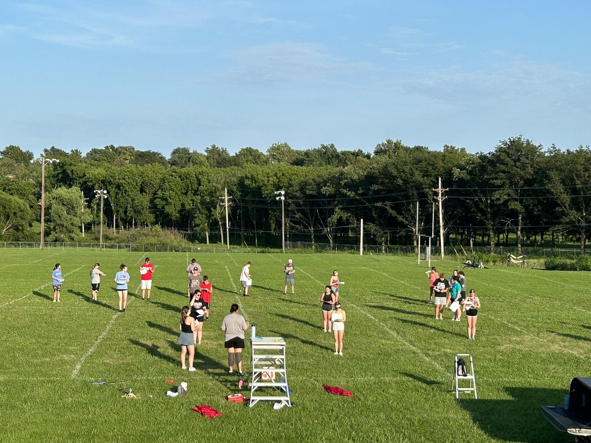 Thank you everyone for a great 1st day of Band Camp! Let’s keep getting better &amp; having fun each day!!! #TheBulldogWay 🐾🎵