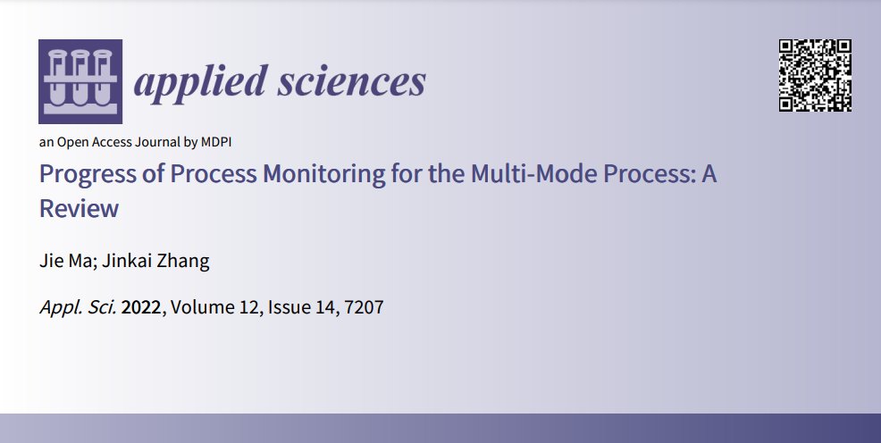 Applsci's tweet image. 📢 Read our Review paper
📚 Progress of Process Monitoring for the #MultiModeProcess: A Review
🔗 mdpi.com/2076-3417/12/1…
👨🔬 by Dr. Jie Ma and Mr. Jinkai Zhang
Special Issue "Reliability Techniques in #EngineeringProjects"
mdpi.com/journal/applsc…