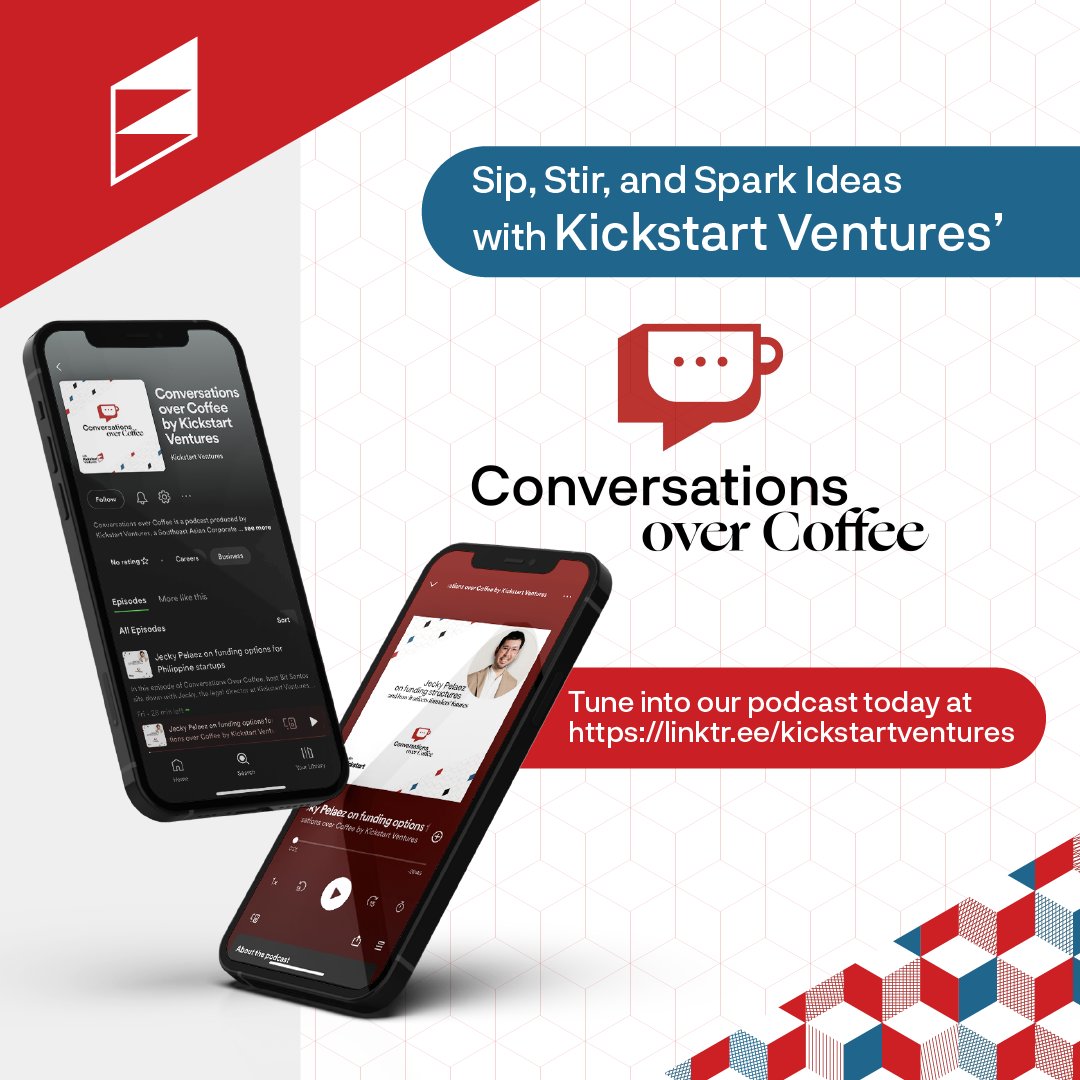 Don't miss out on this opportunity to sip on insights, stir up discussions, and spark game-changing ideas that will revolutionize the industry!

Stay in the loop with the latest industry insights at bit.ly/KVCoverC 

#KickstartVentures #ConversationsOverCoffee #Podcast