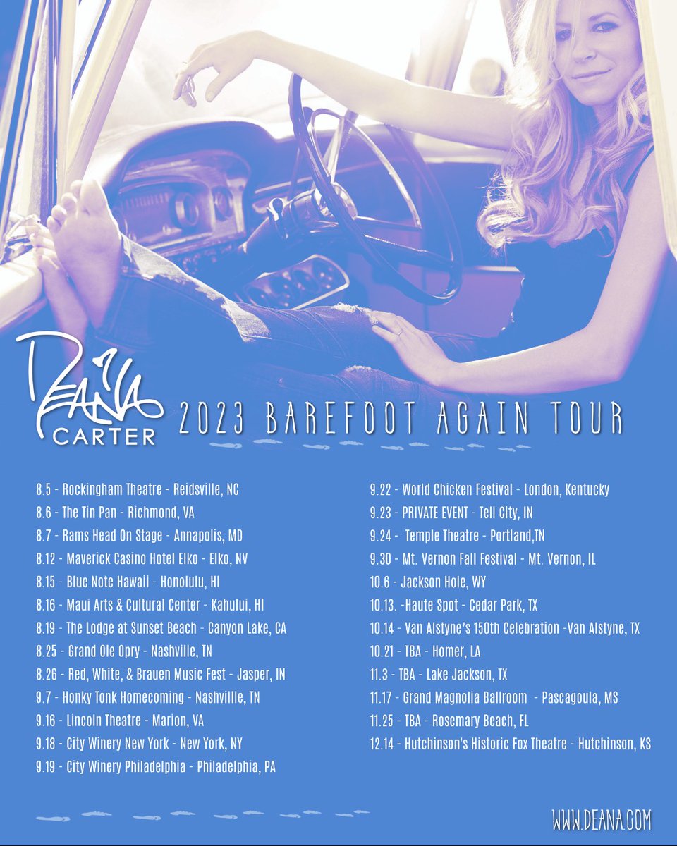 Deana Carter (@deanasings) on Twitter photo Check out these upcoming <a href="/DeanaSings/">Deana Carter</a> tour dates!
Get more information at: Deana.com
Special thanks to <a href="/ernieball/">Ernie Ball</a> and <a href="/Fender/">Fender</a>
#didishavemylegsforthis #deanacarter #countrymusic #90scountry #womenincountry #strawberrywine Check out these upcoming <a href="/DeanaSings/">Deana Carter</a> tour dates!
Get more information at: Deana.com
Special thanks to <a href="/ernieball/">Ernie Ball</a> and <a href="/Fender/">Fender</a>
#didishavemylegsforthis #deanacarter #countrymusic #90scountry #womenincountry #strawberrywine