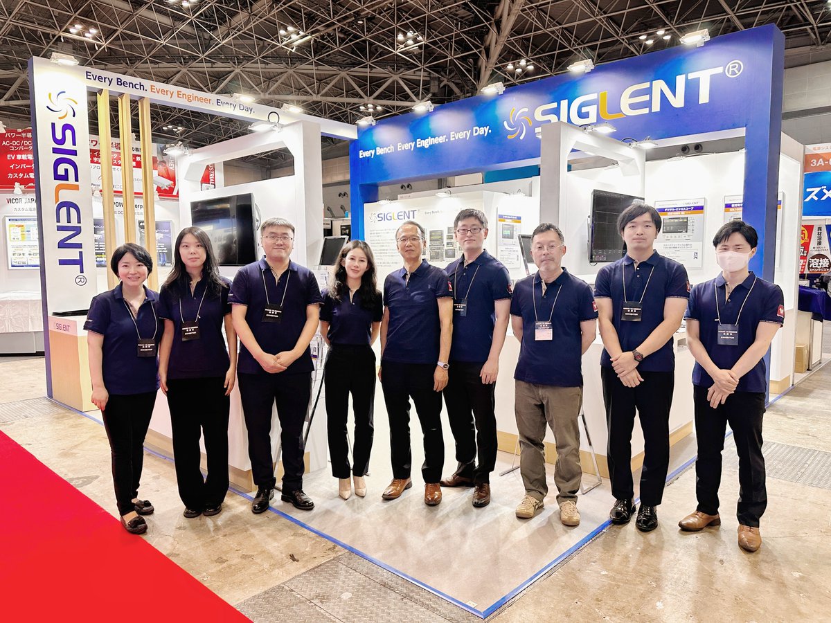 Siglent_Tech's tweet image. Our honest thanks to everyone who visited our booth at #TECHNOFRONTIER2023. It was our pleasure to share our solutions for Every Bench. Every Engineer. Every Day.

#technofrontier2023 #テクノフロンティア2023 #SIGLENT #measurement #test