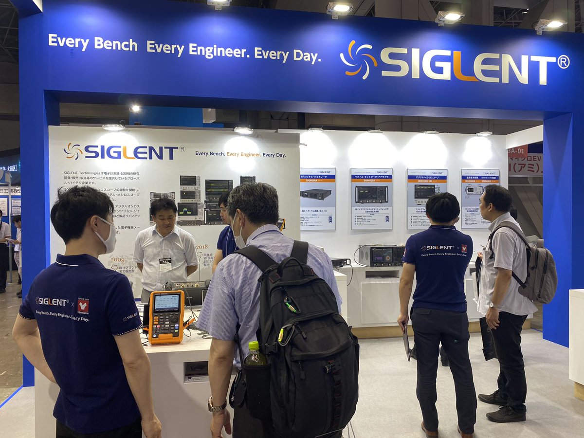 Siglent_Tech's tweet image. Our honest thanks to everyone who visited our booth at #TECHNOFRONTIER2023. It was our pleasure to share our solutions for Every Bench. Every Engineer. Every Day.

#technofrontier2023 #テクノフロンティア2023 #SIGLENT #measurement #test