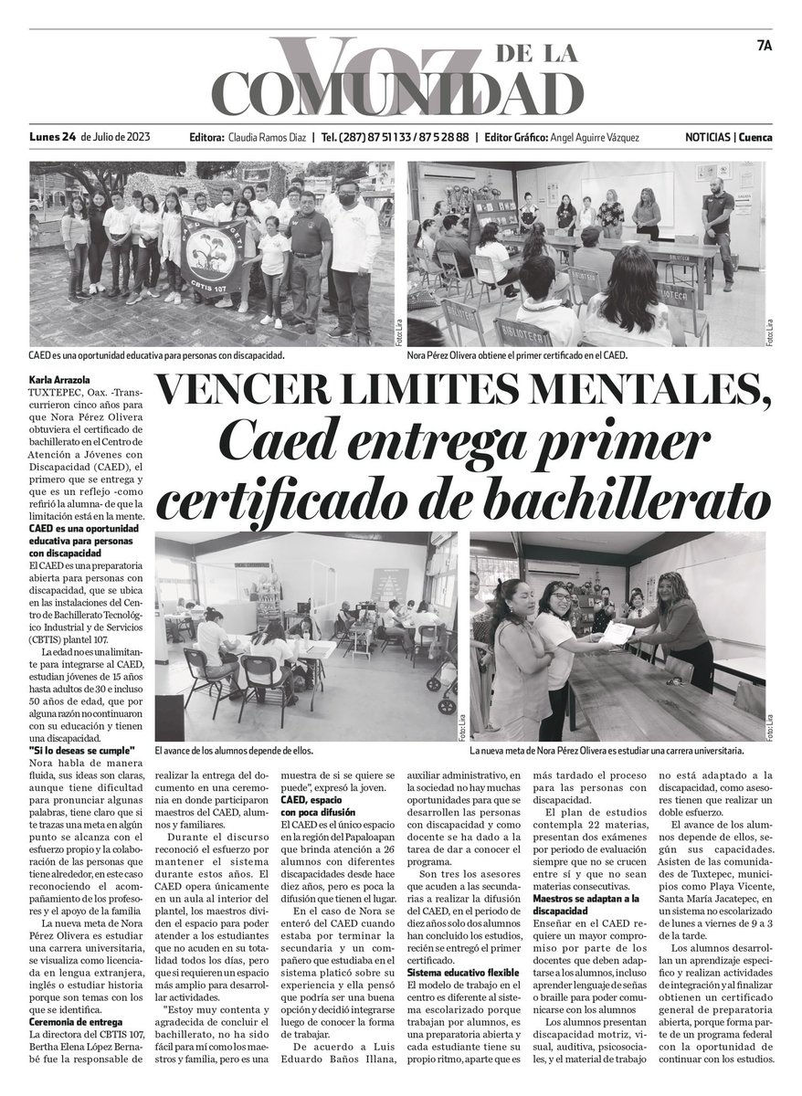 karrazolap's tweet image. #VozDeLaComunidad  #Oaxaca 
Conoce más acerca del #Caed #Tuxtepec