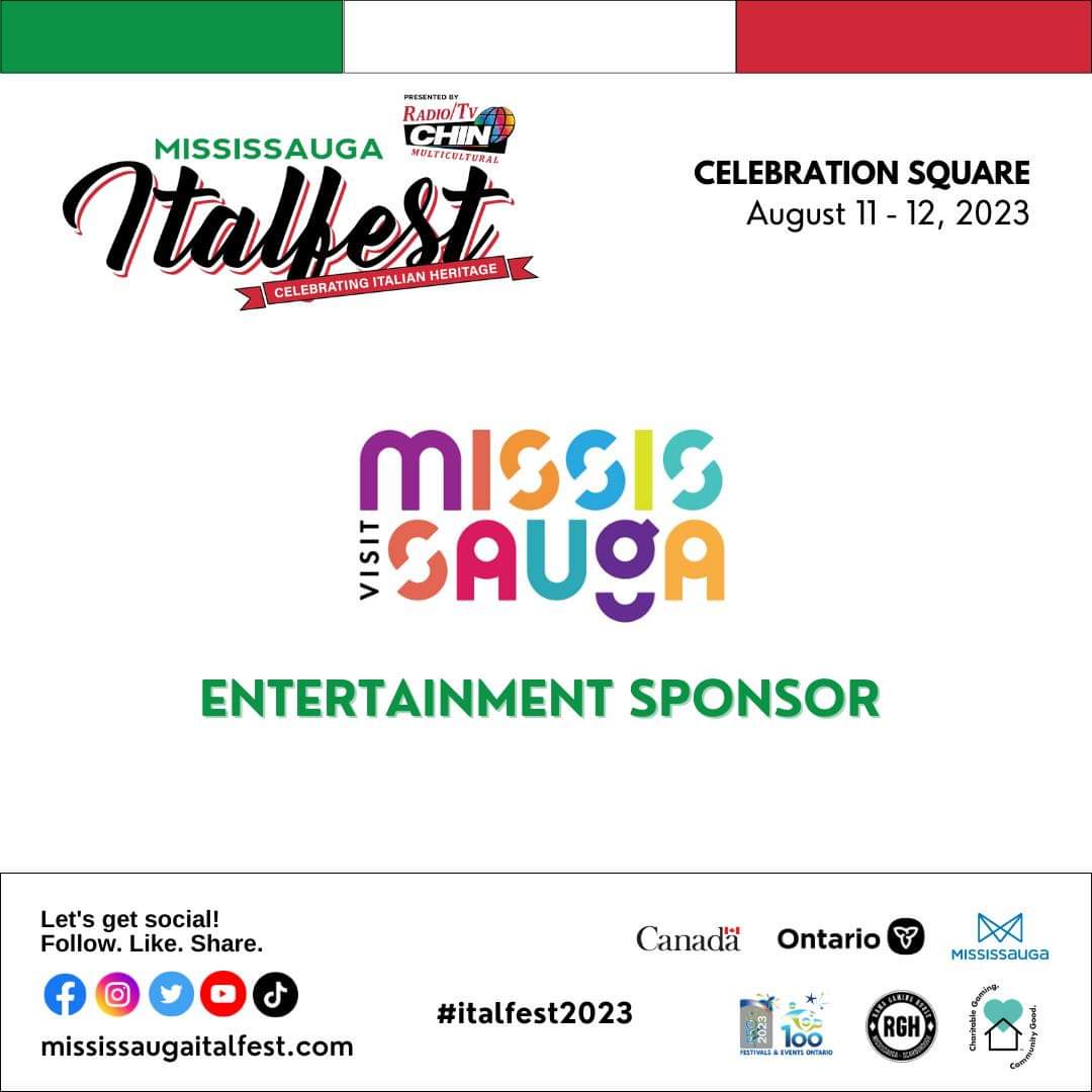 MissITALFEST's tweet photo. #SponsorSpotlight
We are excited to have #MississaugaTourism as our Entertainment Sponsor! A big thanks to them for their support.
Don't forget to put it in your calendar #italfest2023 August 11-12 at Mississauga Celebration Square. Come celebrate with us!
#top100festivals https://t.co/Wbi0KDh6Tl