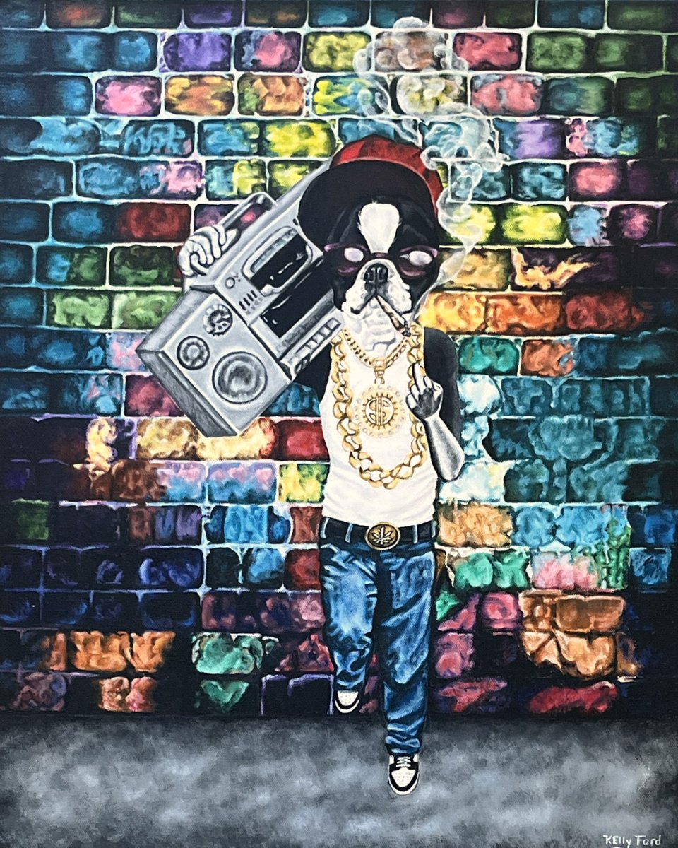 ¨ Boom Box Boston Terrier ¨