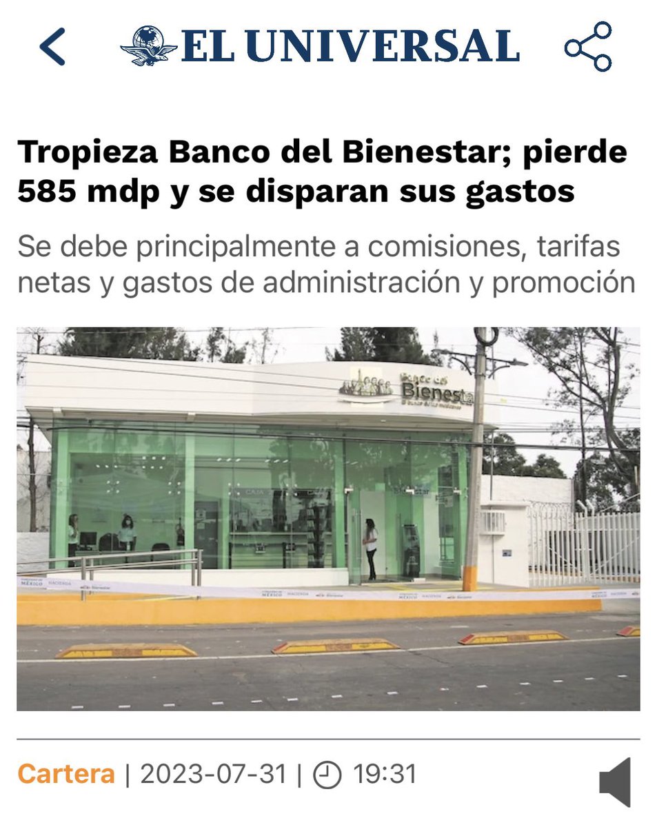 El Pdte se queja de los gastos “excesivos” en el Poder Judicial, pero el <a href="/bbienestarmx/">Banco del Bienestar</a> ya perdió otros 585 mdp!! Los caprichos presidenciales nos cuestan a todas y todos. 😤 #BancoDelMalestar