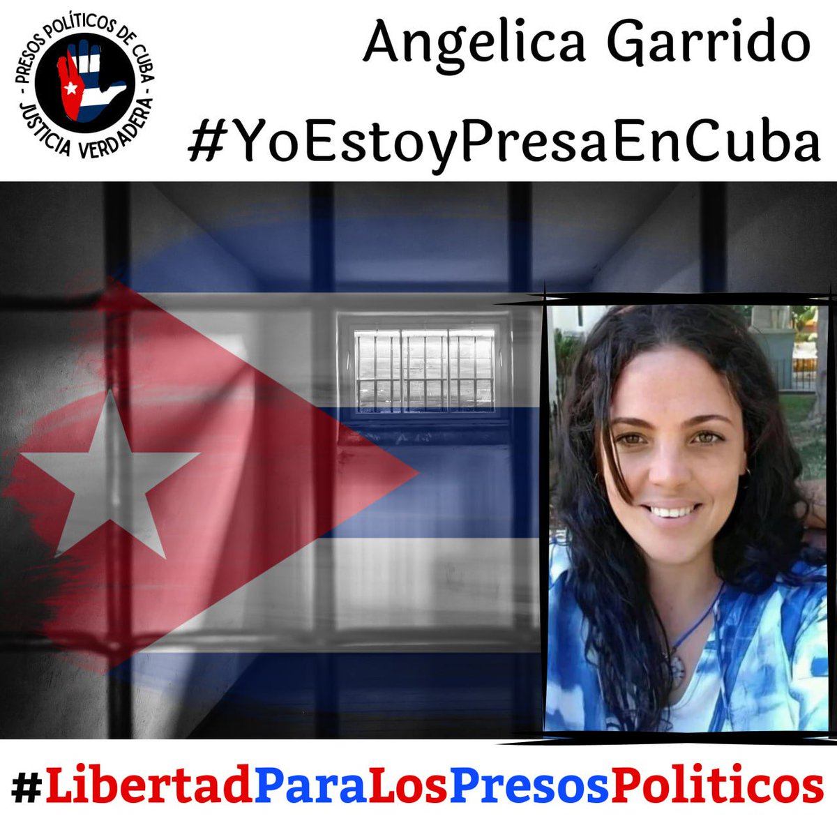 PresosCuba's tweet photo. #Twittazo ¡Libertad para Angélica Garrido! Los #PresosDeCastro no están solos. Lucharemos por su Libertad.  
.
.
#HastaQueSeanLibres
#PresosPoliticosDeCuba
#LibertadParaLosPresosPoliticos https://t.co/O7yP2QT7k4