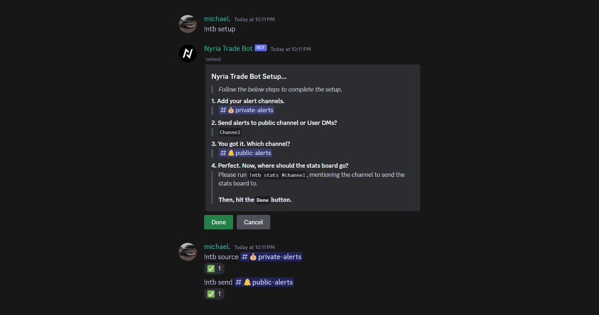 NyriaStocks's tweet photo. Introducing Nyria's Alert Bot 🚨

A 100% free service for Discord trading communities to track statistics, distribute alerts, and grow community engagement.

Available soon 💎 https://t.co/30VI1g09Cu