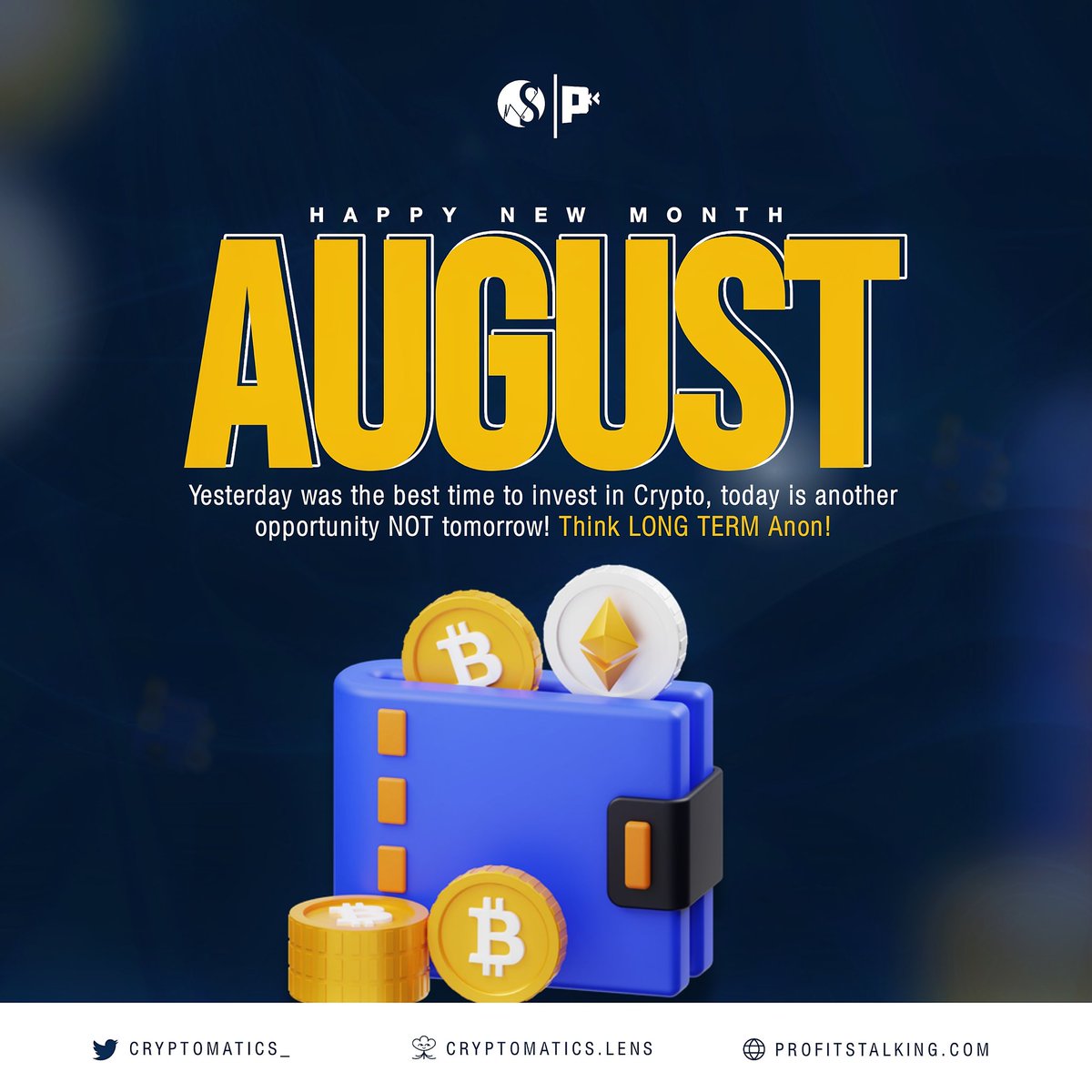 cryptomatics_'s tweet photo. May August bring you profitable
trades and wise investment
decisions as you embark
on your Crypto journey!
Wishing you growth,
learning, and
success.
throughout this new month.
#investment
#crypto
#web3
#blockchain
#cryptomatics https://t.co/frv1vHQ19x