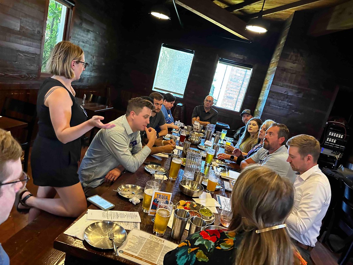PNGRotary's tweet photo. Fun meeting tonight offsite! We had a club assembly, awarded Sarah as our newest bequest society member, and had a q&amp;a session with a recent speaker, Kate Schilke. https://t.co/3dAZqlx3Qz