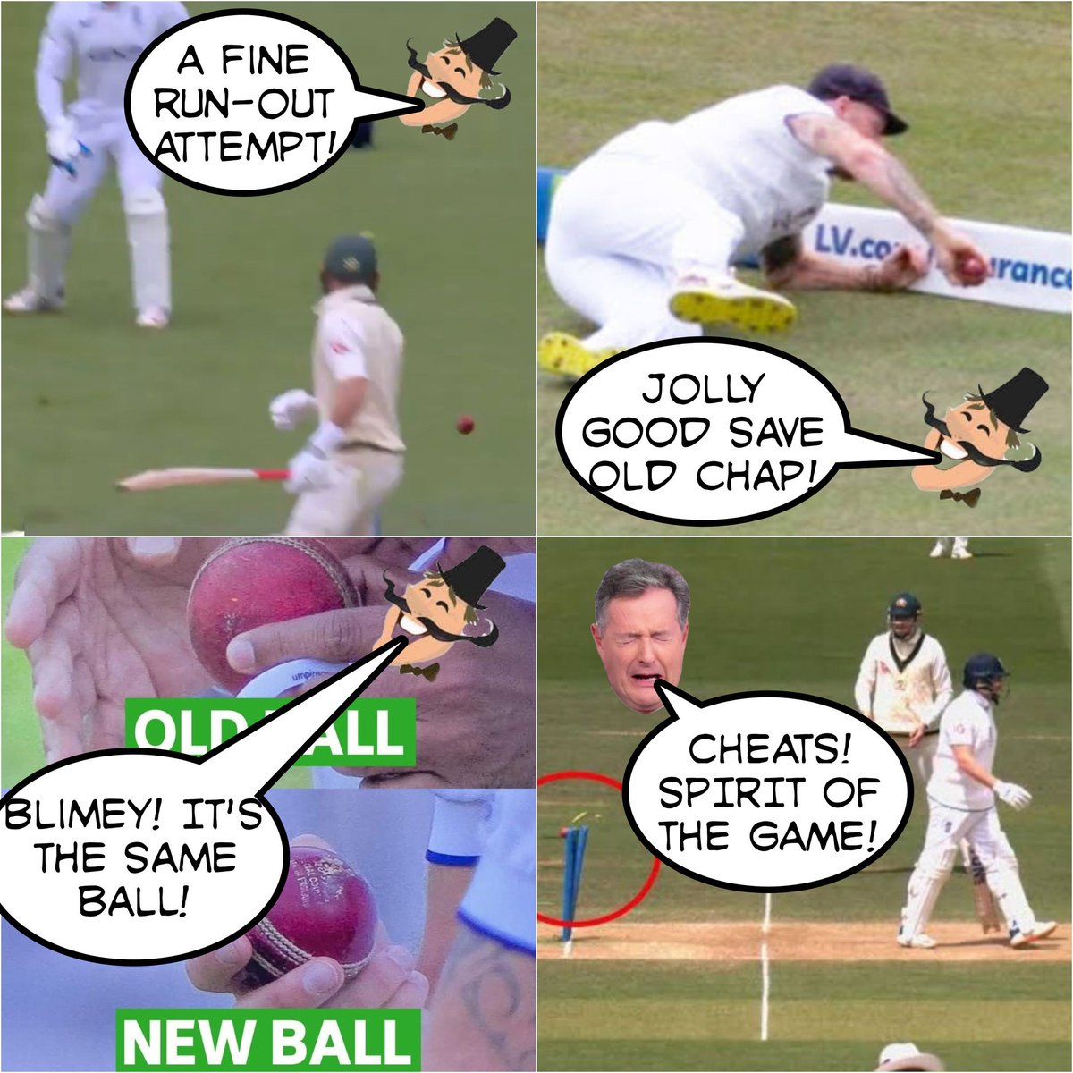 lehmans81's tweet photo. @MervHughes332 @lehmo23
How to cricket according to #England
#Ashes2023 #hypocrites #UrnRetained https://t.co/SJh3TdLlGx