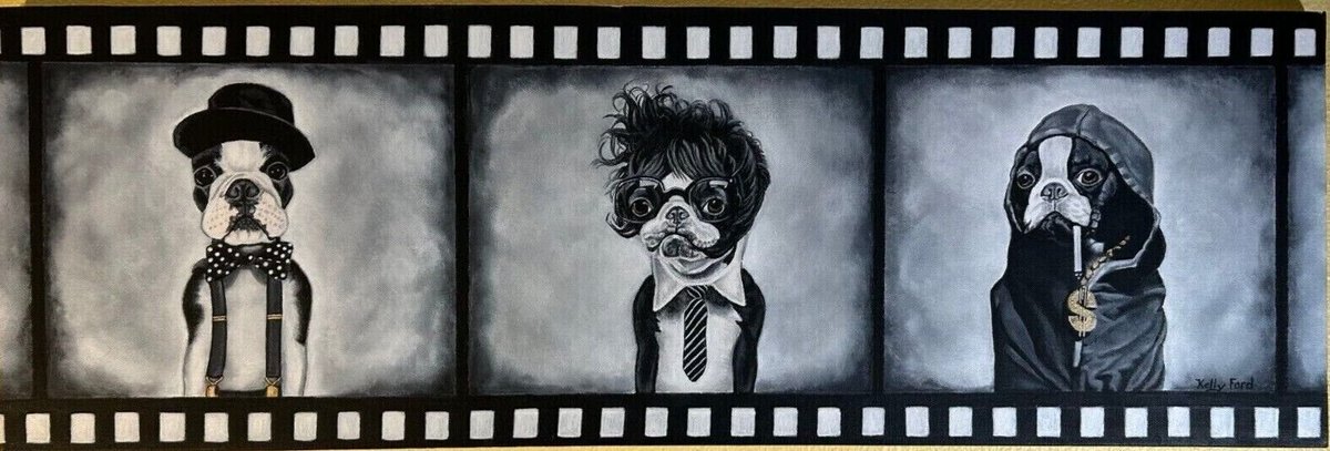 ¨ Bosties on Film ¨ A painting by Kelly Ford.