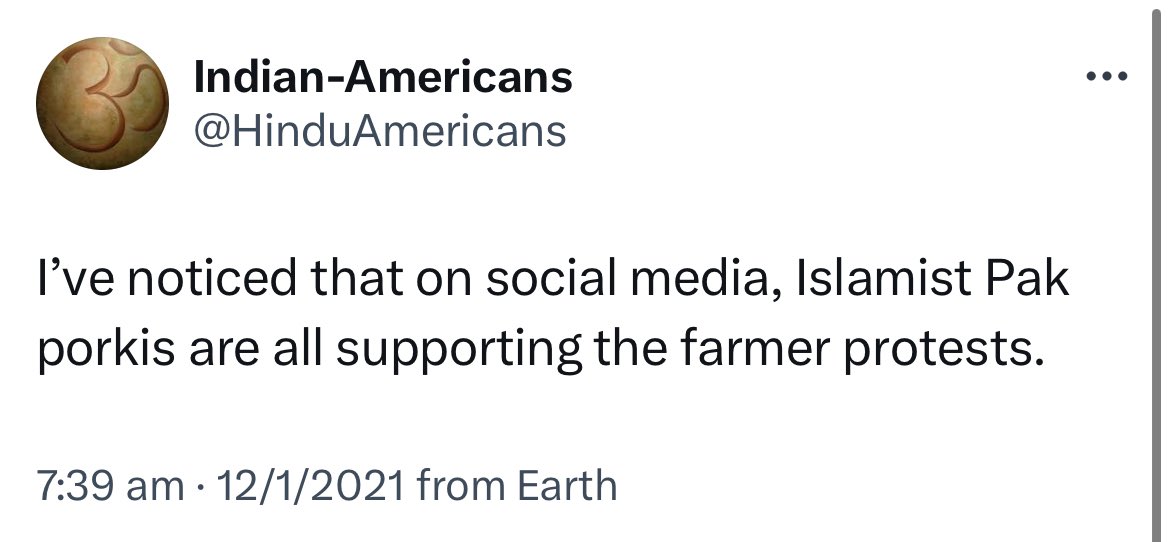 Hatemonger @HinduAmericans labeled farmers as violent, terr0r:sts, criminals, kil|ers, anti-Hindu, Pakistani to prove his loyalty to @narendramodi 

Regional politics forced @Dev_Fadnavis to speak against another RW hatemonger @BharadwajSpeaks , and whole bhakt-mandli is rattled!