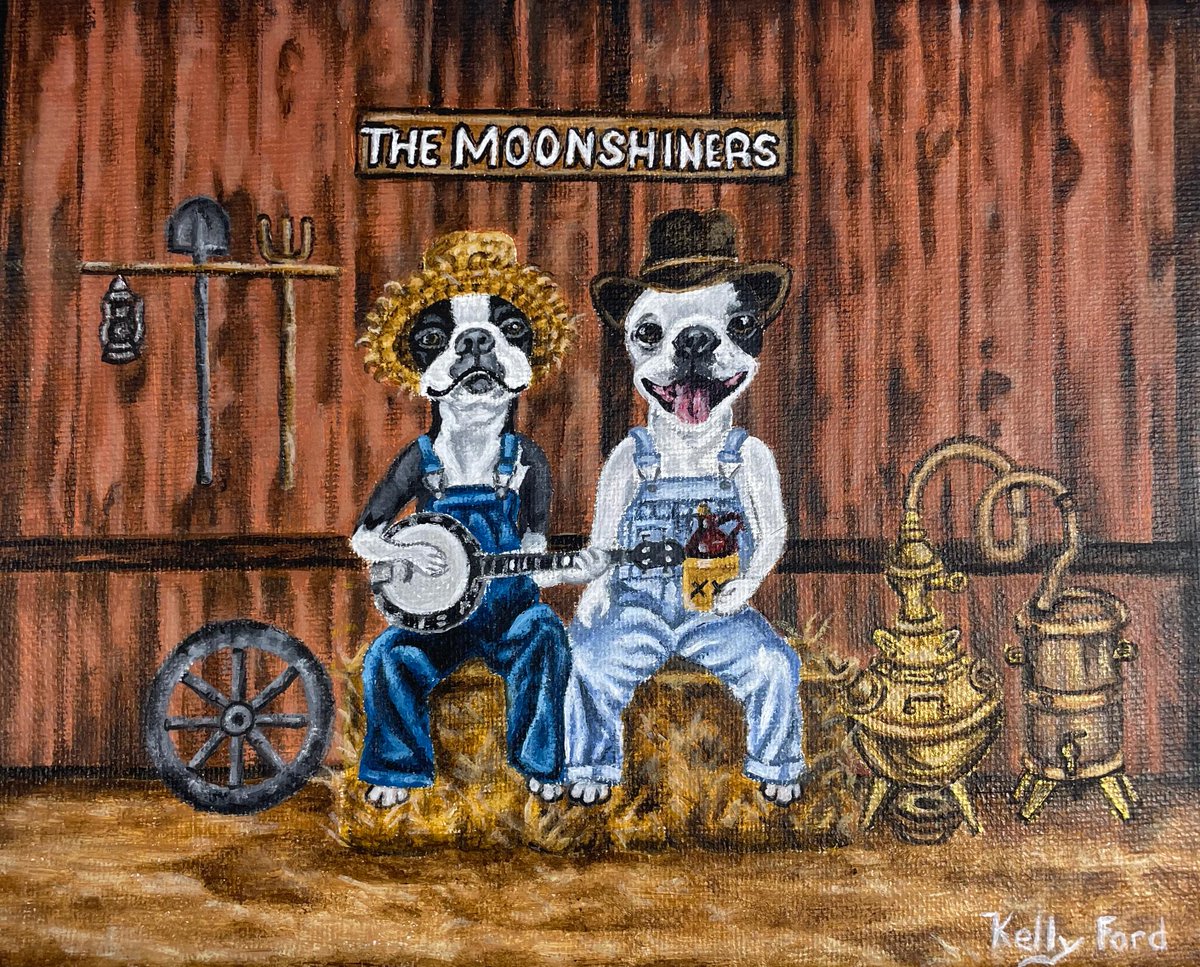 ¨ Boston Moonshiners ¨ A painting by Kelly Ford.
