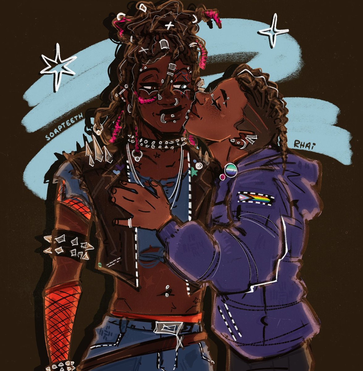 soapguts's tweet photo. some #punkprowler <3 my ko-fi is in my bio if you're interested! #AcrossTheSpiderVerse #atsv #hobiebrown #milesmorales https://t.co/FYhk7l0vJh