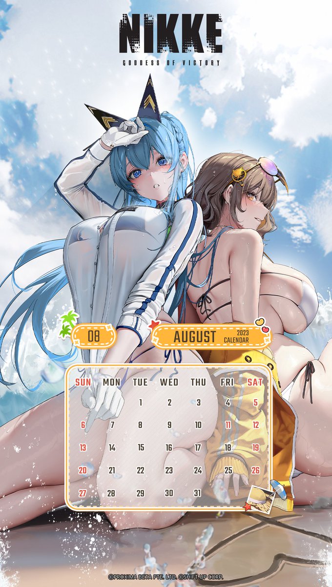 カレンダー配布】 夏真っ盛りな8月の到来です☀️ ということで、今月