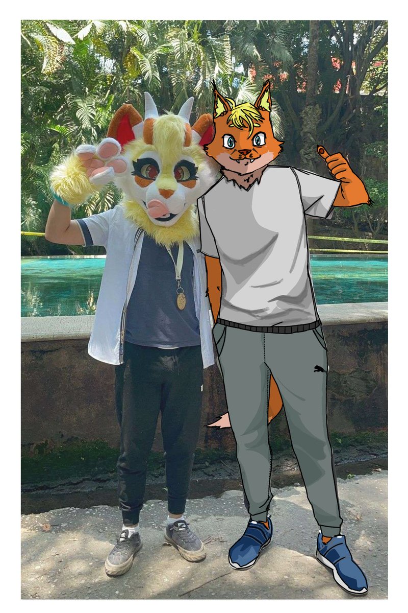 Olv no sabia que habían furros por donde vivo según yo aquí solo habían baches culeros, alch me emocione cuando vi un fursuiter en la reunión de Otakus <a href="/MushiFz/">Kari Kishimuz</a> 

🎨: el bueno del <a href="/yeen_cARAMELO/">cARAMELO</a>