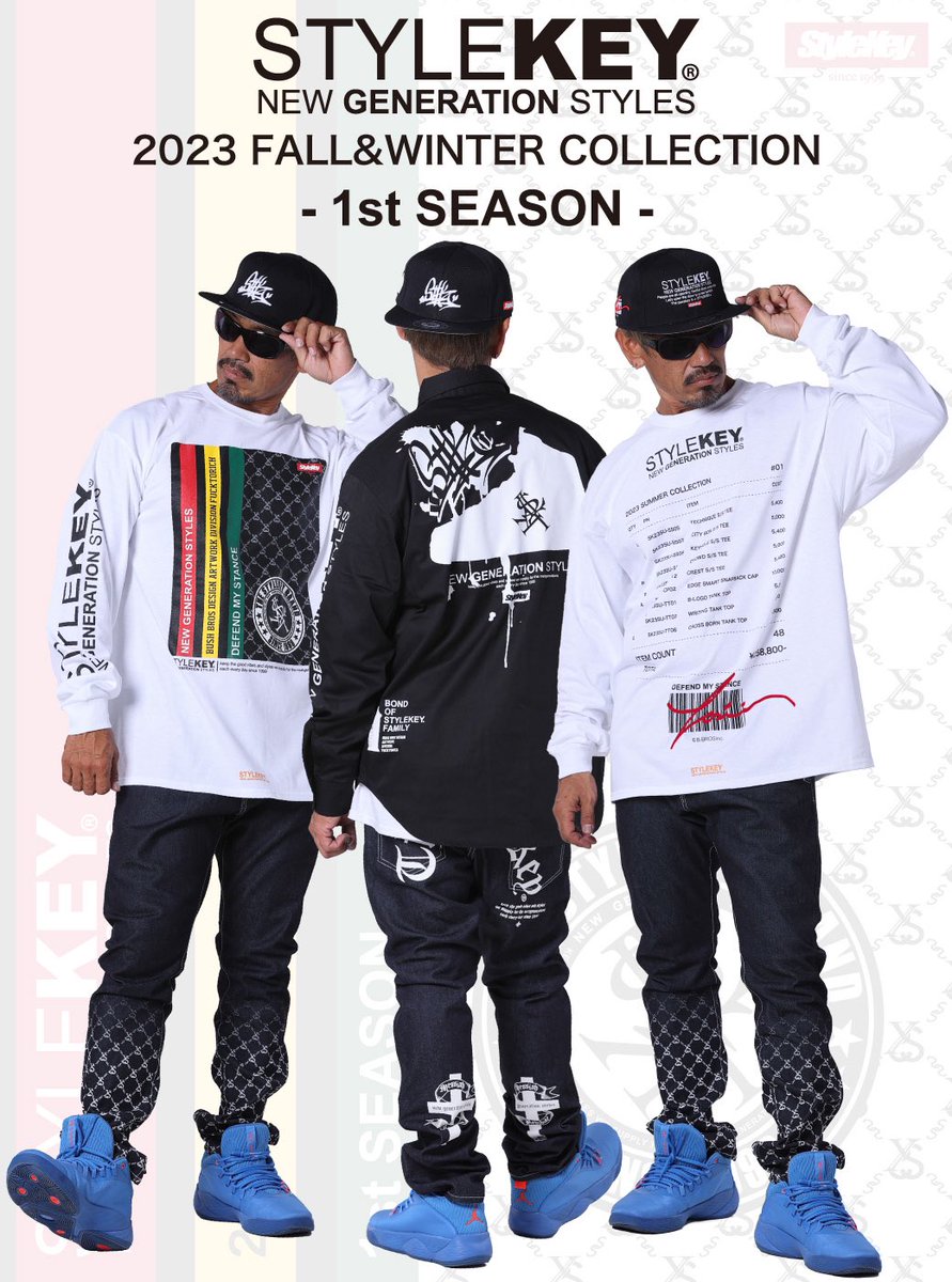 stylekey1999's tweet photo. STYLEKEY® 2023 FALL&WINTER COLLECTION - 1st SEASONのカタログを公開しました!!
オフィシャルサイトよりカタログやフォトギャラリーをご覧いただけます!
■STYLEKEY® Official Site
https://t.co/FyrTCPHYu4
#STYLEKEY #スタイルキー #カタログ #2023年 #秋冬コレクション #B系 #ファッション https://t.co/KaeM2kiSiT