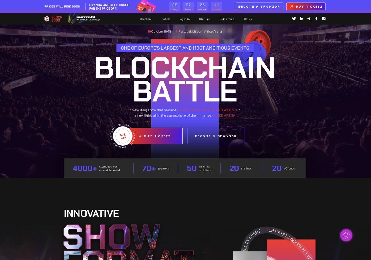 Defi_Spidey's tweet photo. Looks like #Block3000 #BlockchainBattle has been rescheduled for October 18 & 19 of this year. This is the #Blockchain conference that #SafeMoon CEO's Friend @DustinPlantholt holds. There is STILL a mystery guest... 😉 Wonder what the odds are?🤔🤔 https://t.co/ADreQC4MZ3