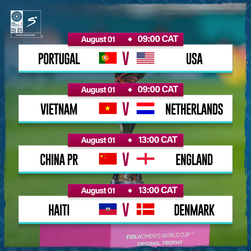 SSFootball's tweet photo. Today’s #FIFAWWC lineup sees the crowd favourites - Netherlands, USA, England and Denmark all in action in their final Group Stage matches.