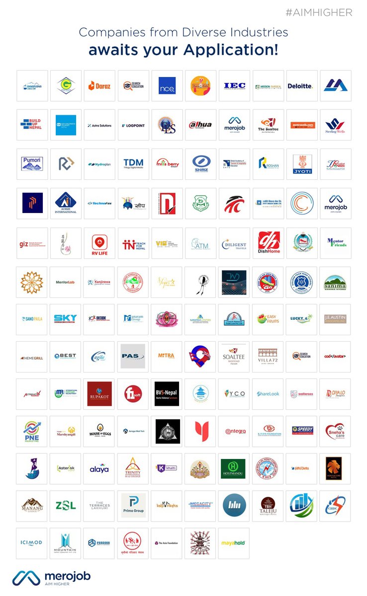 merojob's tweet photo. merojob presents a wide range of job openings from diverse industries. Explore these 130 companies that are eager to discover talents like you.

Log in today and apply to your preferred companies:
https://t.co/GflLjqHUCL

#AimHigher https://t.co/g5i6OracuG