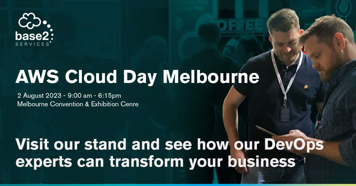 If you're attending AWS Cloud Day Melbourne tomorrow, remember to visit our stand and chat with our DevOps experts about:

•  accelerating your SaaS transformation using AWS

• optimising your application and infrastructure for better efficiencies and cost reductions
