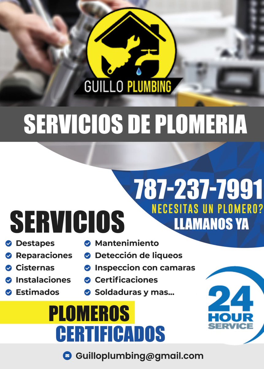 GuilloPlumbing's tweet photo. #Plomero en #Caguas #Gurabo #Bayamon #SanjuanPR #PuertoRico #GuilloPlumbing #Plomeria #Plomero24Horas https://t.co/OnXvCge9N9