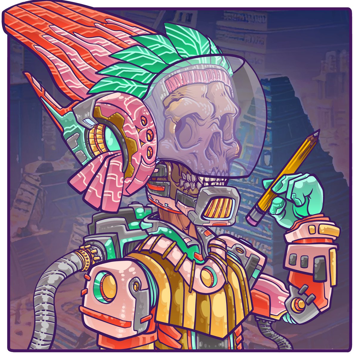 Original 144 NFTs on OpenSea- The Skully Series tweet media