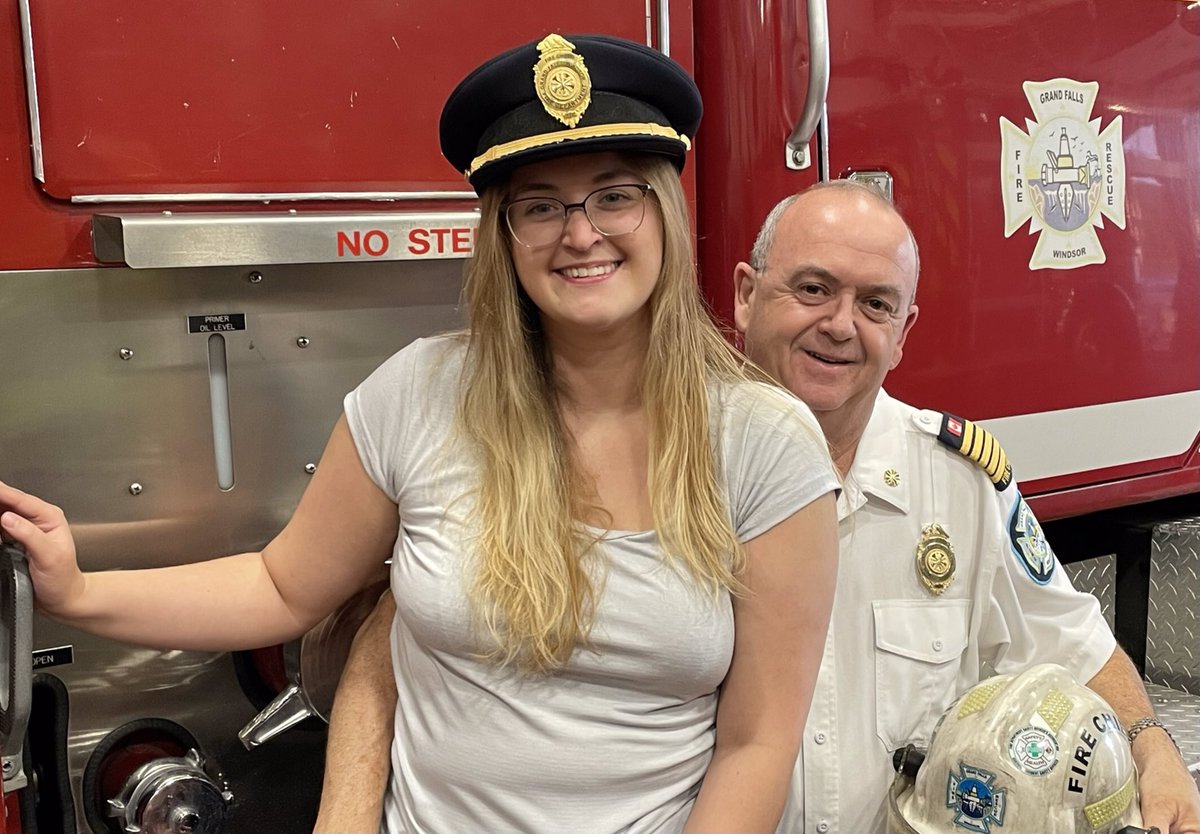 Vince MacKenzie (@firechiefvince) on Twitter photo Twenty years ago tonight, I was instilled as fire chief of <a href="/towngfw/">Town of Grand Falls-Windsor</a> and that night Chelsea and I had our photo taken together at the ceremony. That photo has been on my desk ever since. We did another shot tonight on the same truck twenty years to the day. Twenty years ago tonight, I was instilled as fire chief of <a href="/towngfw/">Town of Grand Falls-Windsor</a> and that night Chelsea and I had our photo taken together at the ceremony. That photo has been on my desk ever since. We did another shot tonight on the same truck twenty years to the day.