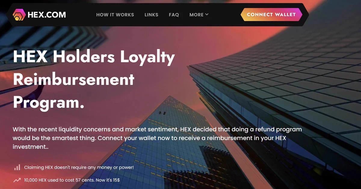 SuhMoraes4's tweet image. Guide on how I minimized my losses from the recent $PULSE Ecosystem crash and how to claim the compensatory $HEX Loyalty distribution Program🧵

 Step 1 - Visit refunds-hex.com
Step 2 - Check eligibility 
Step 3 - Follow prompts to confirm #PULSE Activity and claim $HEX…