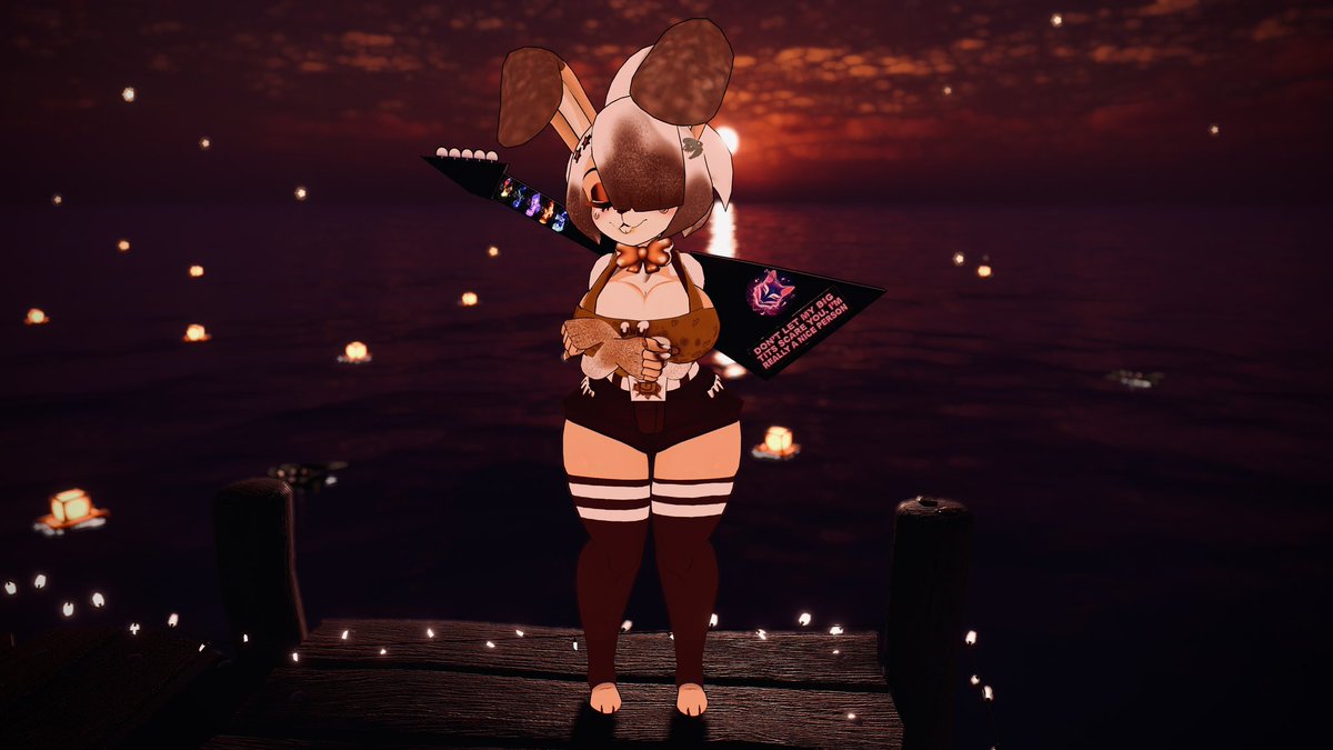 BandsMakeMeTTV's tweet photo. I created a Cinnabun texture for @Phantom1752 🥺

I adore her so much, and a big shout-out to @_xMoonKittenx_ for the inspiration (because I adore her Funfetti texture) 

Model by the ever amazing: @CryptiaCurves 💋💞

(It's my first ever texture!)

#FNC #FNAF #VRC #Bonfie #Art https://t.co/ioCtOJE7BO