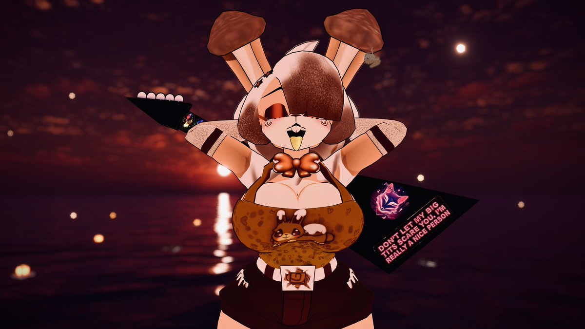 BandsMakeMeTTV's tweet photo. I created a Cinnabun texture for @Phantom1752 🥺

I adore her so much, and a big shout-out to @_xMoonKittenx_ for the inspiration (because I adore her Funfetti texture) 

Model by the ever amazing: @CryptiaCurves 💋💞

(It's my first ever texture!)

#FNC #FNAF #VRC #Bonfie #Art https://t.co/ioCtOJE7BO