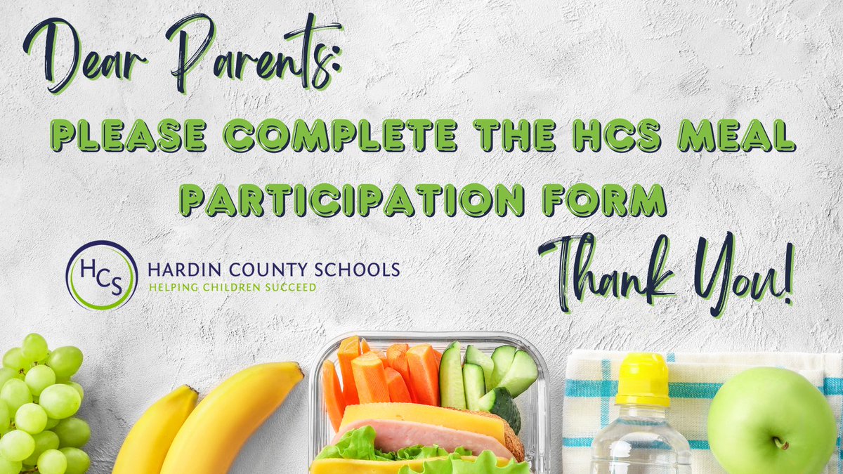 ATTENTION PARENTS-All students will receive free breakfast &amp; lunch again this year.  But, we still need the info that we would gather from free/reduced lunch eligibility forms. This info helps us w/needed funds from federal &amp; state grants.  Find more here: bit.ly/HCSMealForm